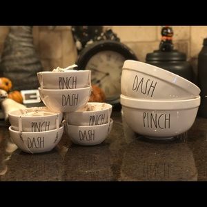 Rae Dunn PINCH & DASH bowls set